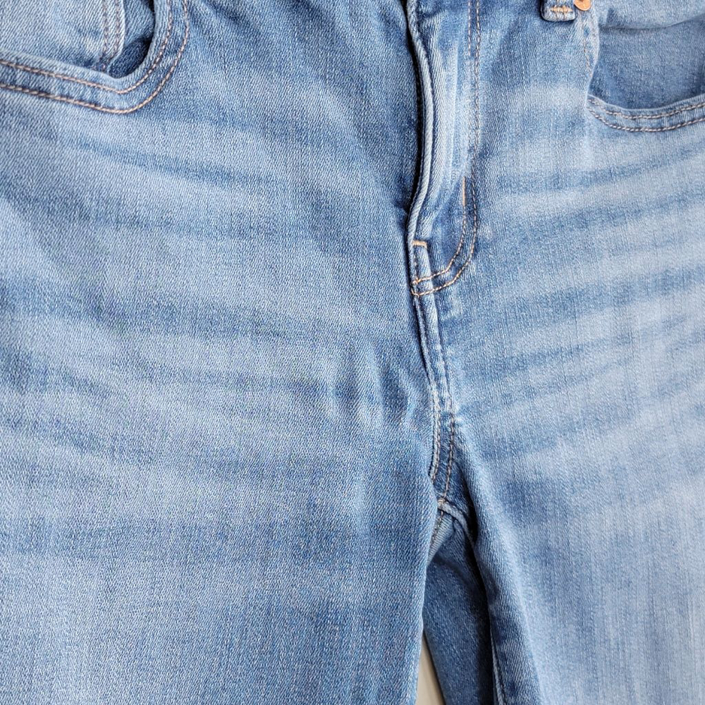 American Eagle Kick Boot Bootcut Jeans Mid Rise Medium Blue Wash Flare AE 4 - Picture 5 of 11